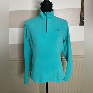 The North Face Aqua Blue Fleece Pullover Size Small
